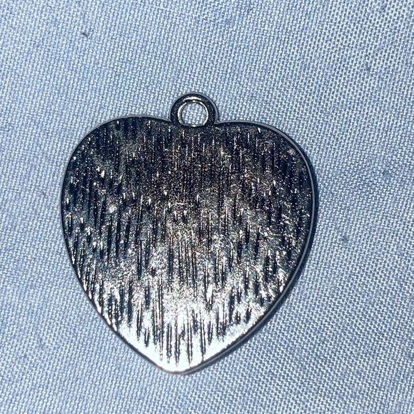 Heart Charm Pendant with Blue and Red Texans Logo Accent - Picture 3 of 3